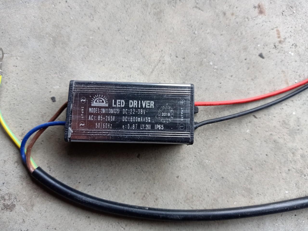 Bộ nguồn, chấn lưu, tăng phô 20w CY màu xám cho đèn led