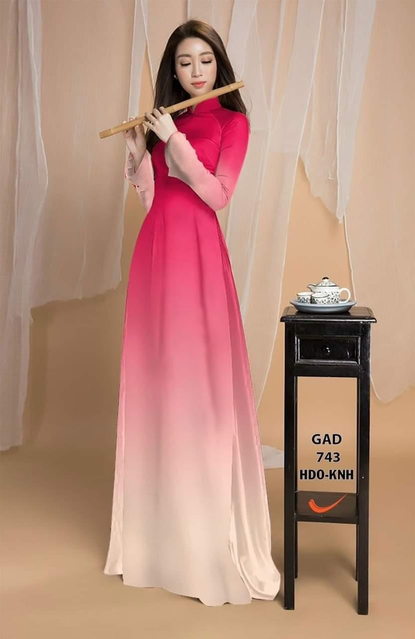 Vải may áo dài màu ombre siêu xinh, hàng cao cấp P1