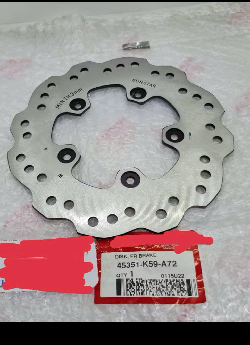 45351-K59-A72 DISK,FR BRAKE Đĩa phanh trước VARIO 125