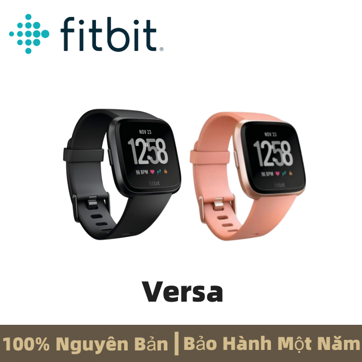100% Chính hãng Hàng chính hãng 100% Fitbit Versa Smartwatch theo dõi nhịp tim Hiển thị thời gian, danh sách lịch, theo dõi nhịp tim, gửi tin nhắn văn bản, thông báo, GPS, theo dõi giấc ngủ