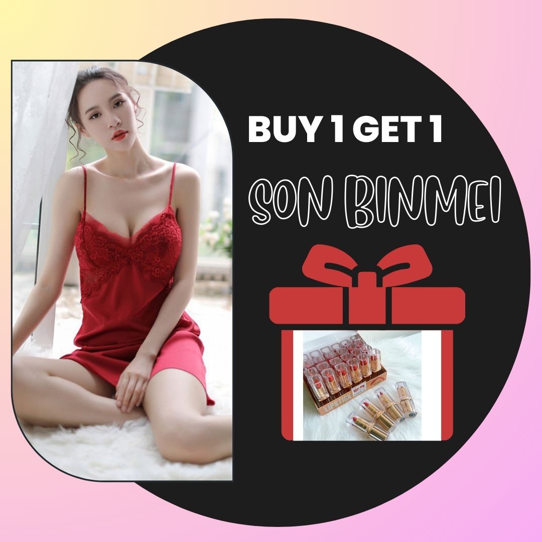 [HCM - Tặng Son] Váy Ngủ 2 Dây Chất Liệu Phi Bóng Thiết Kế Sang Trọng Quyến Rũ