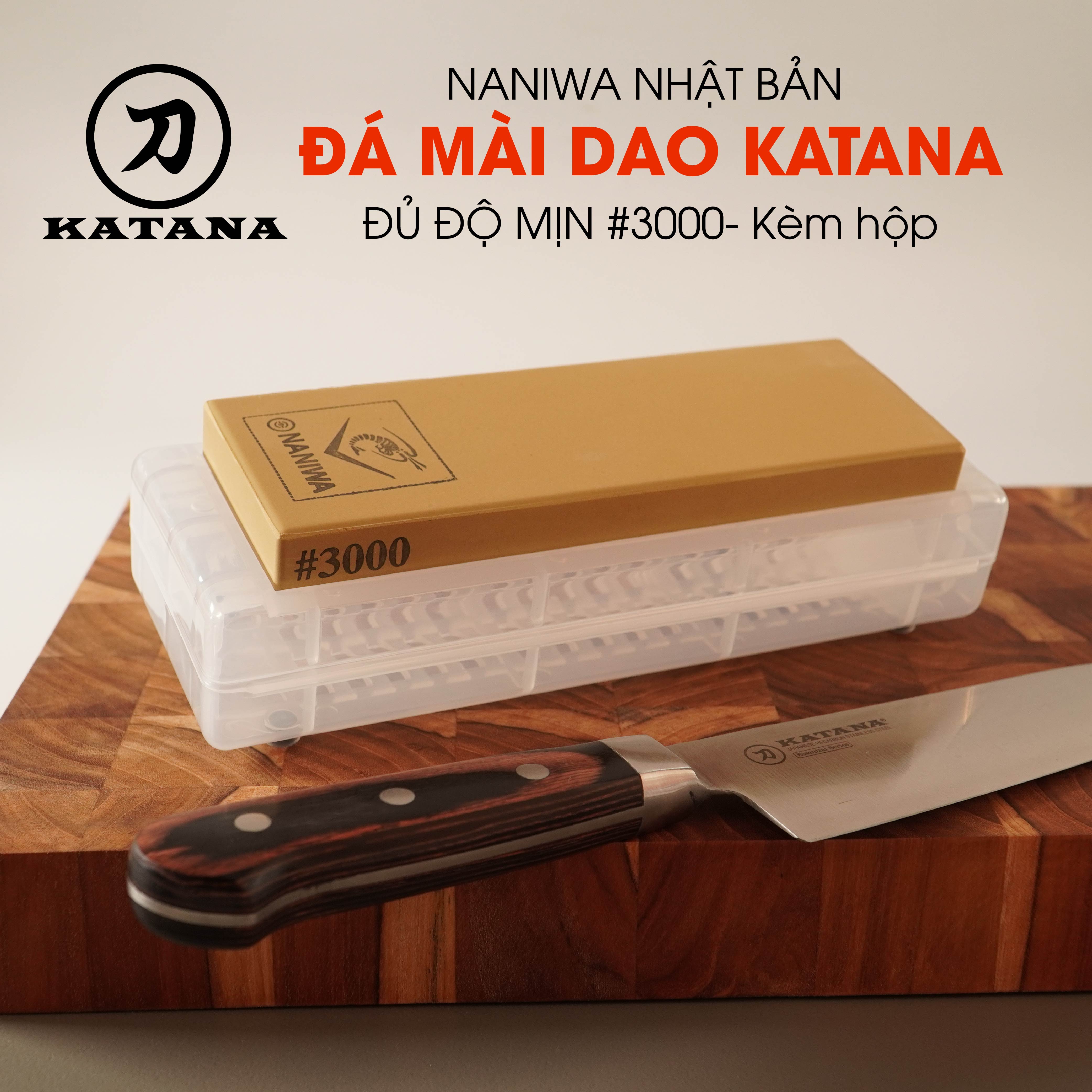 Đá mài dao cao cấp Nhật Bản Naniwa thương hiệu KATANA độ mịn #3000