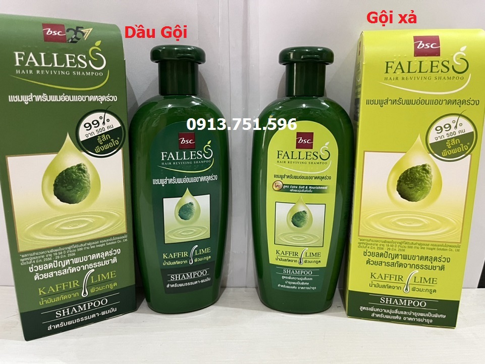 Dầu gội; dầu gội xả ngăn rụng tóc, kích thích mọc tóc Falless 300ml Thái Lan