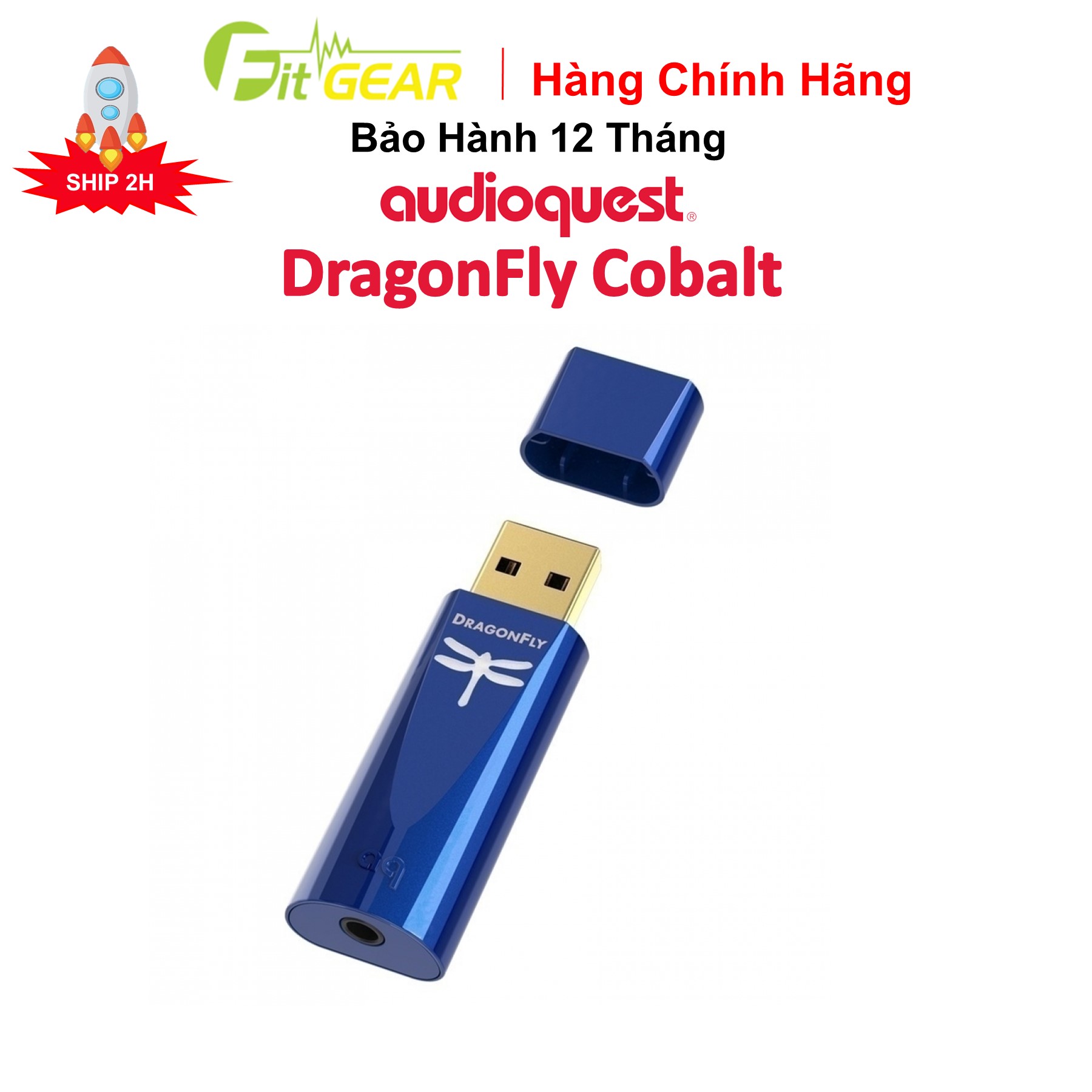 [Trả góp 0%]Bộ Chuyển Đổi Âm Thanh DAC/Amp AudioQuest DragonFly Cobalt