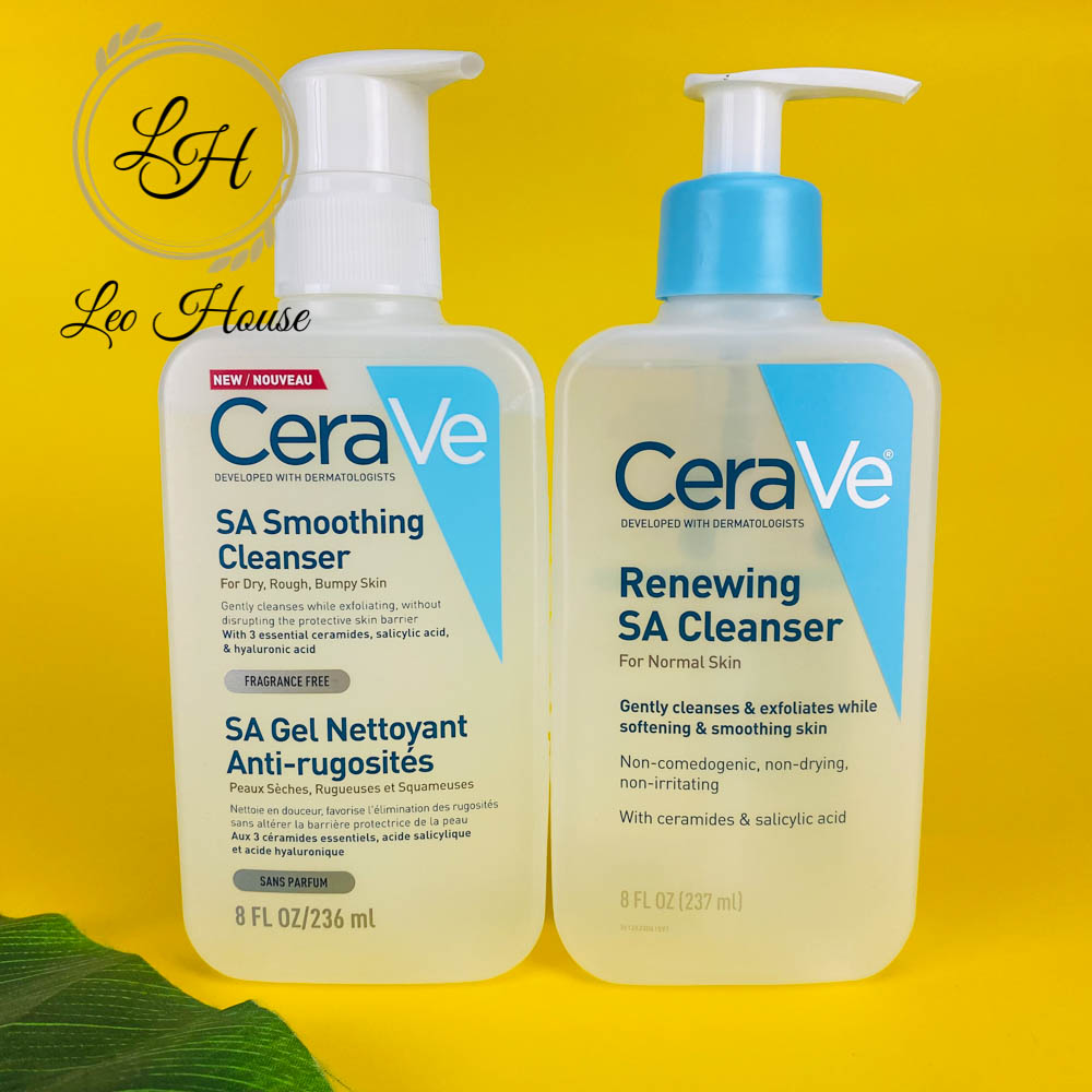 Sữa rửa mặt Cerave SA Cleanser - Làm sạch bụi bẩn, không gây khô da, dưỡng ẩm
