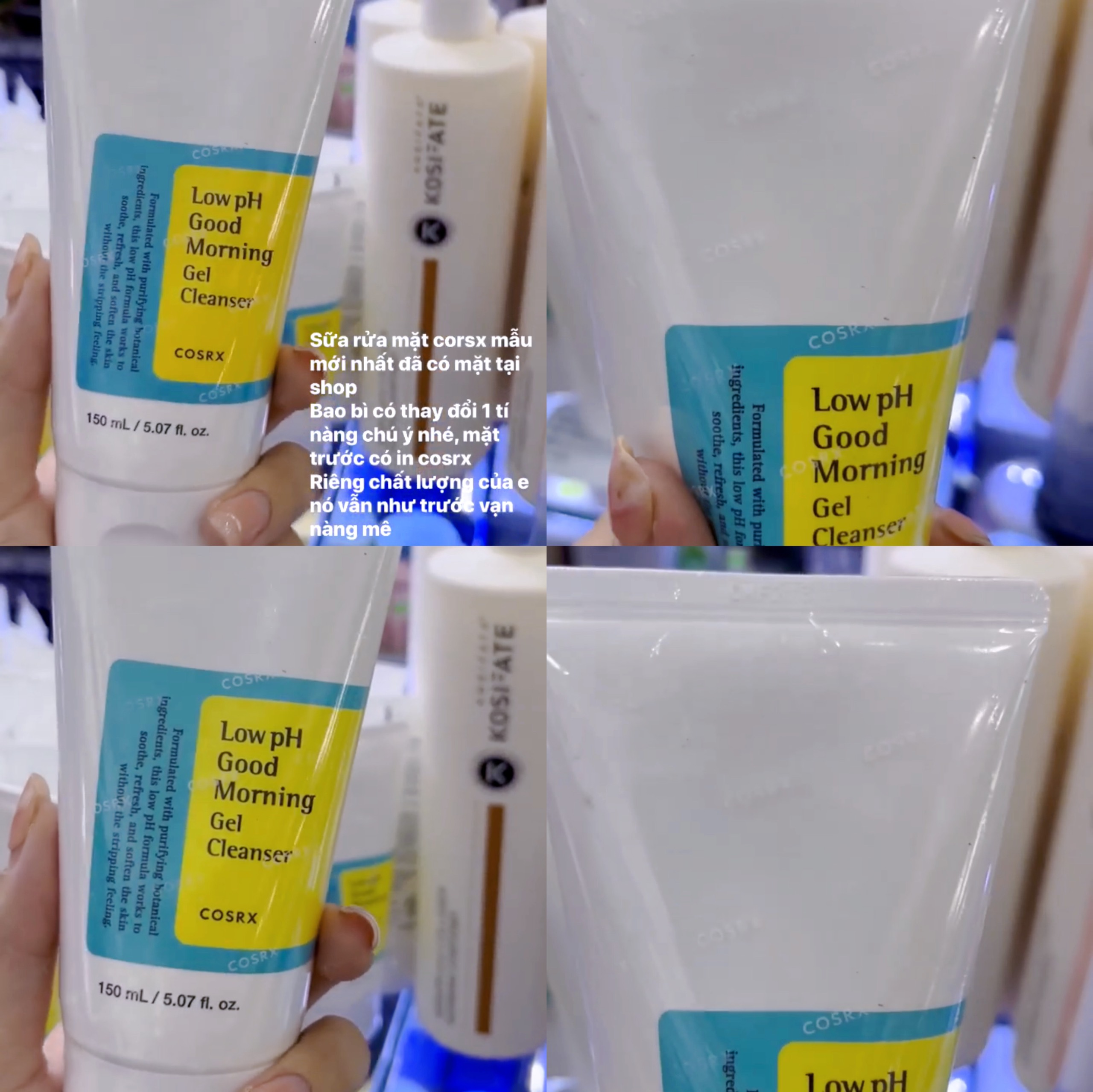 Sữa rửa mặt cosrx low ph good morning gel cleanser 150ml chính hãng