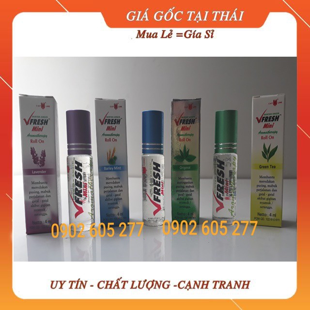Dầu lăn thảo dược vfresh Barley Mint 4ml