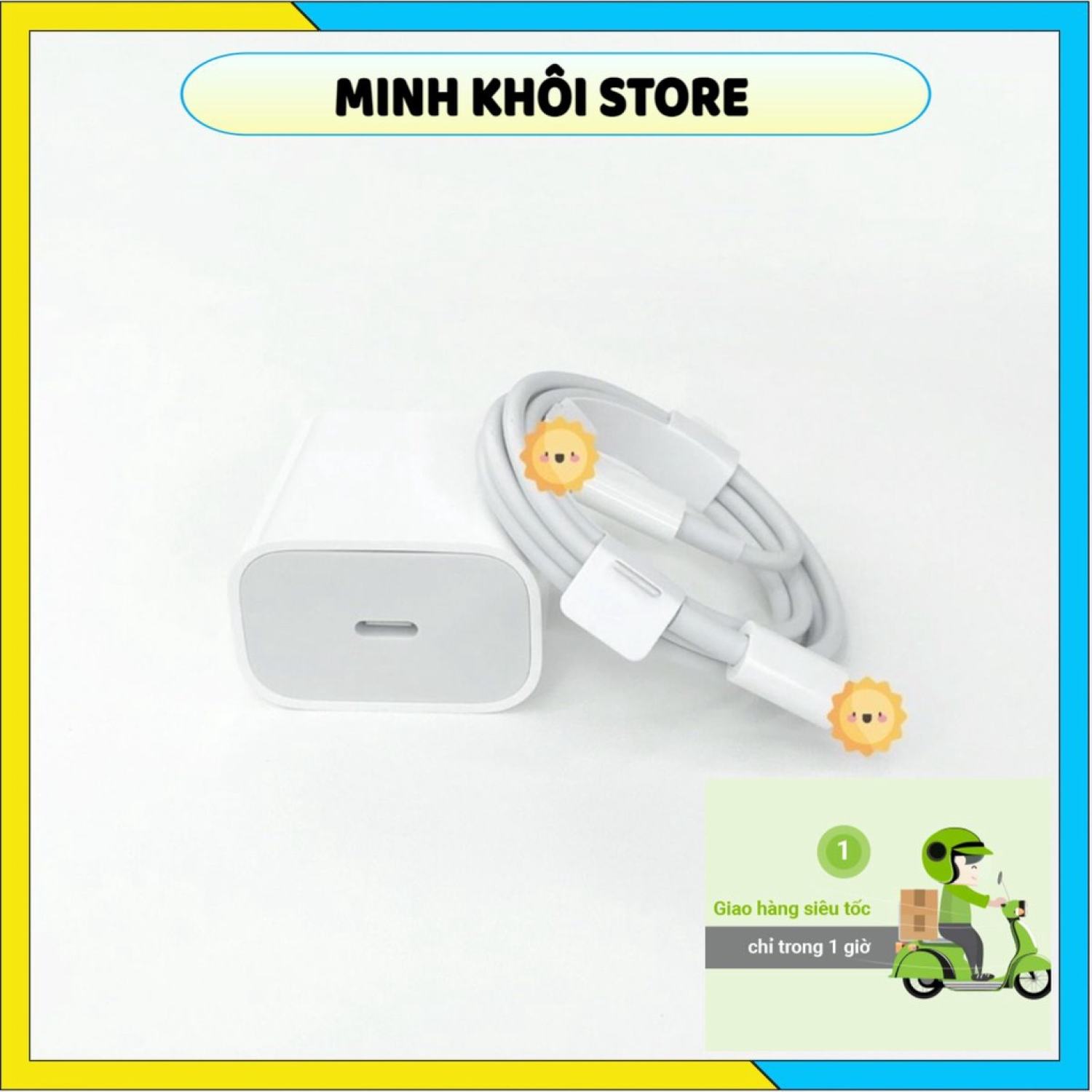 Bộ sạc nhanh pd 20w hỗ trợ sạc nhanh cho ip8 trở lên