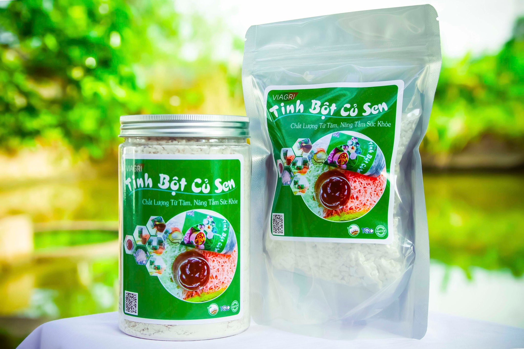 Tinh bột củ sen VIAGRI An toàn cho mọi lứa tuổi từ trẻ con đến người già