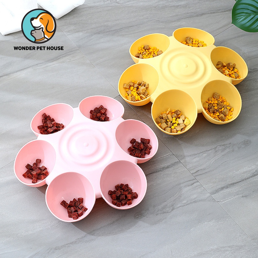 Tô đựng thức ăn nhiều ngăn cho chó mèo