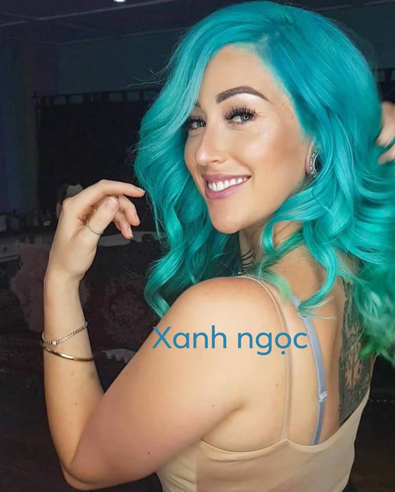 Phủ màu , phủ bóng tóc 5D Xanh Ngọc , không cần oxy , hàng công ty