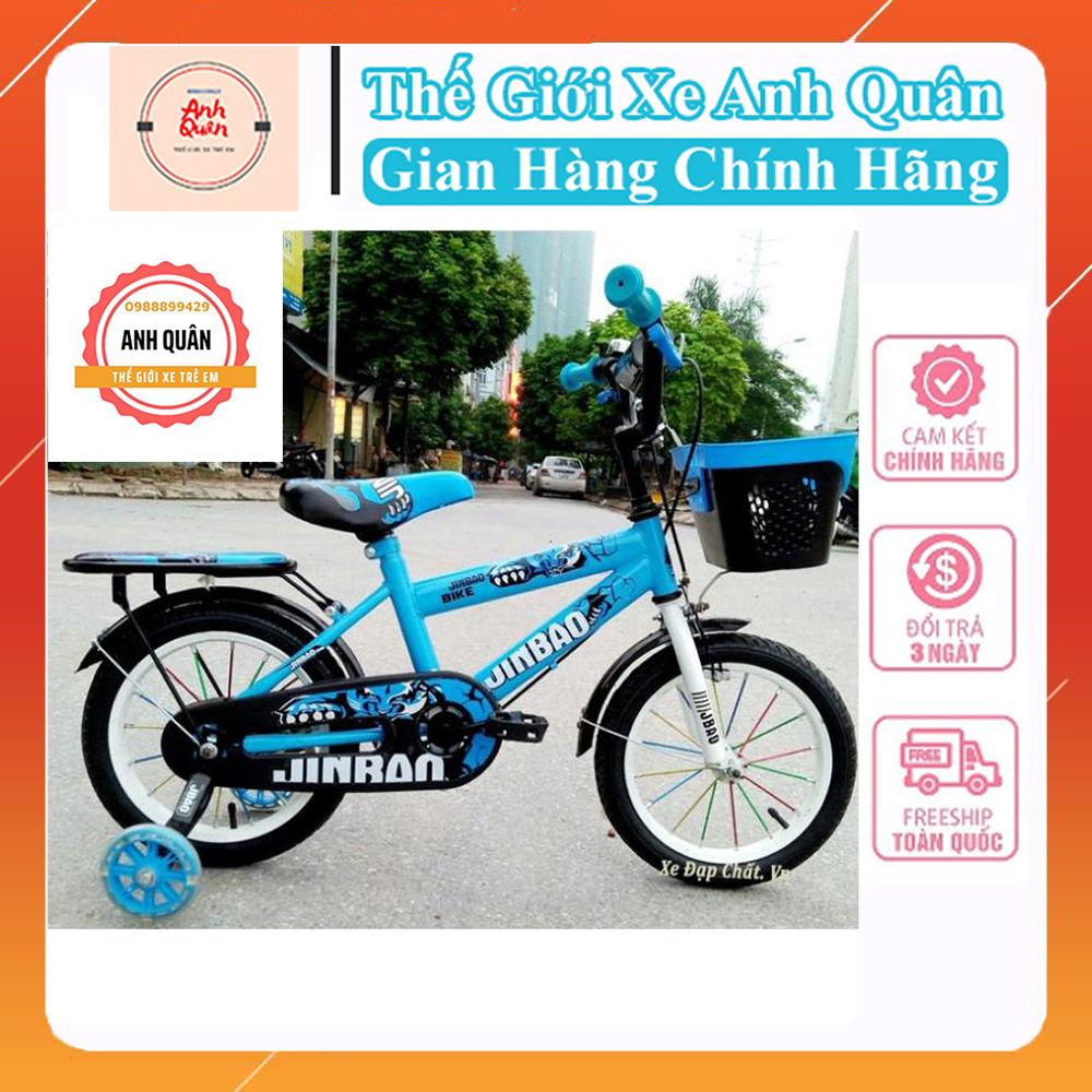 Xe đạp trẻ em jinbao nam 12inch 14inch 16inch