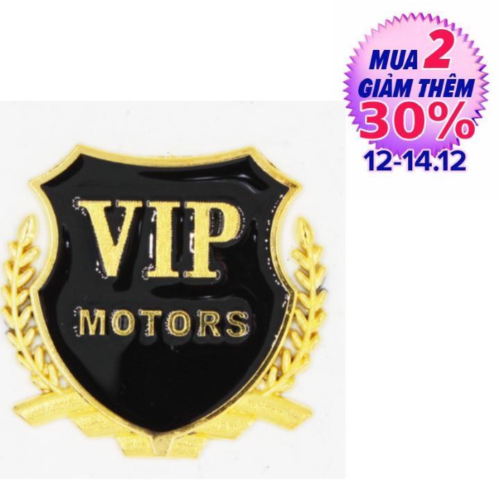 Logo trang tri xe,lô gô vip motor gắn xe ô tô 206277-2 đ -hq plaza