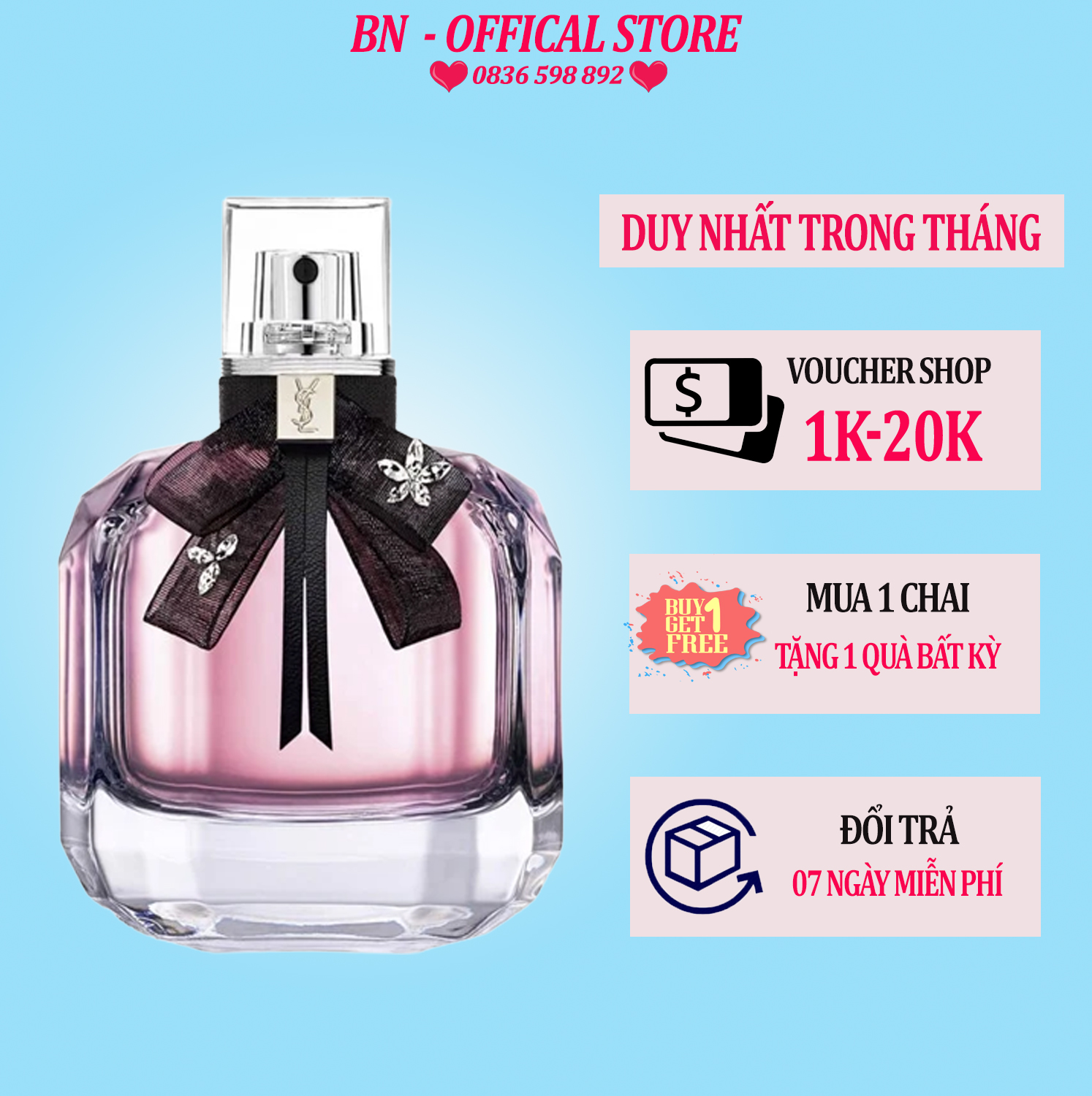 Nước hoa nữ ysl mon paris 50ml hương thơm quyến rũ