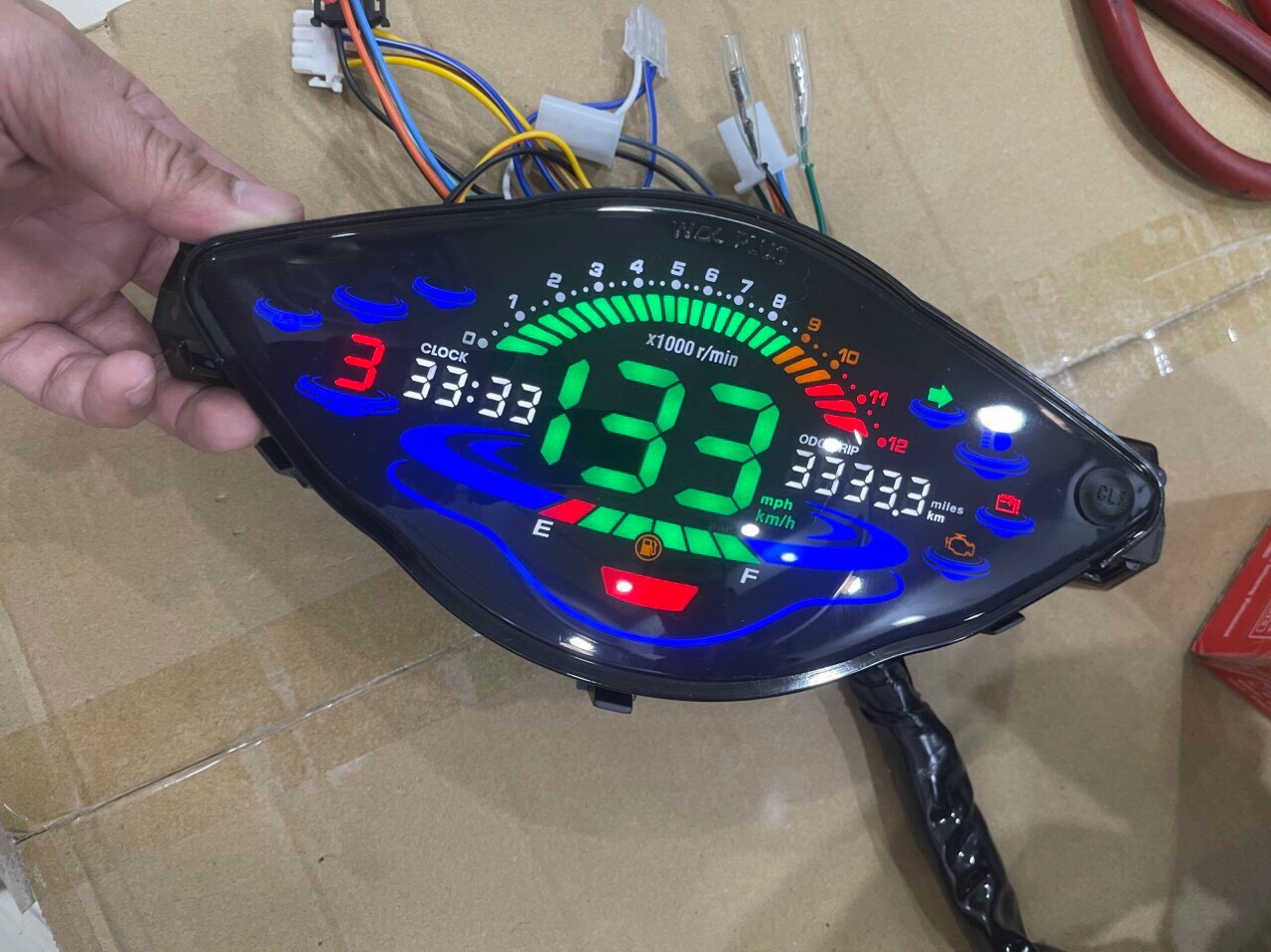 Đồng hồ điện tử wave a110 2020 plus lắp rs- 100cc- 110cc