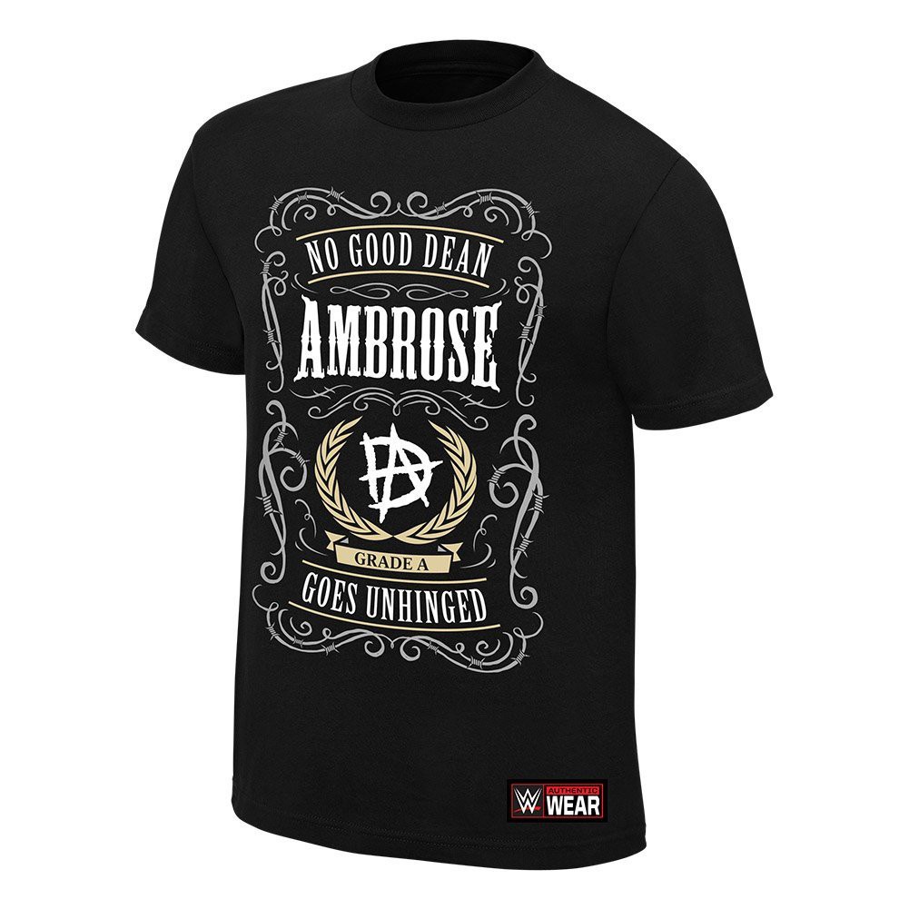 {} Áo thun tay ngắn cổ tròn in chữ Dean Ambrose No Good Dean Goes Unhinged phong cách Hàn Quốc mới