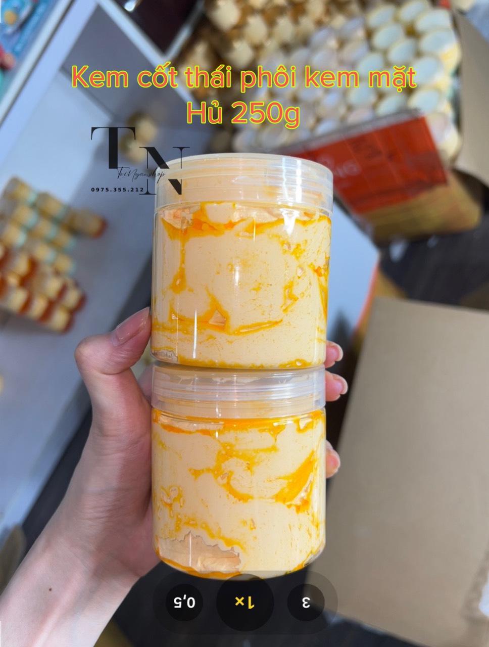 Kem body phôi cốt thái 250g đậm đặc rỉ dầu vàng trắng mạnh - hàng chuẩn độc quyền
