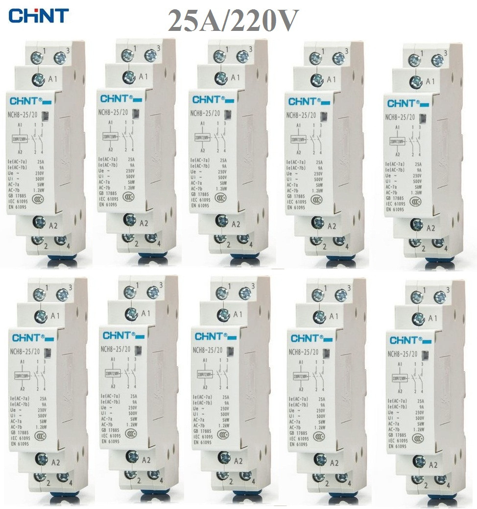 Bộ 10 khởi động từ chint 25a - nc-h8-25-a