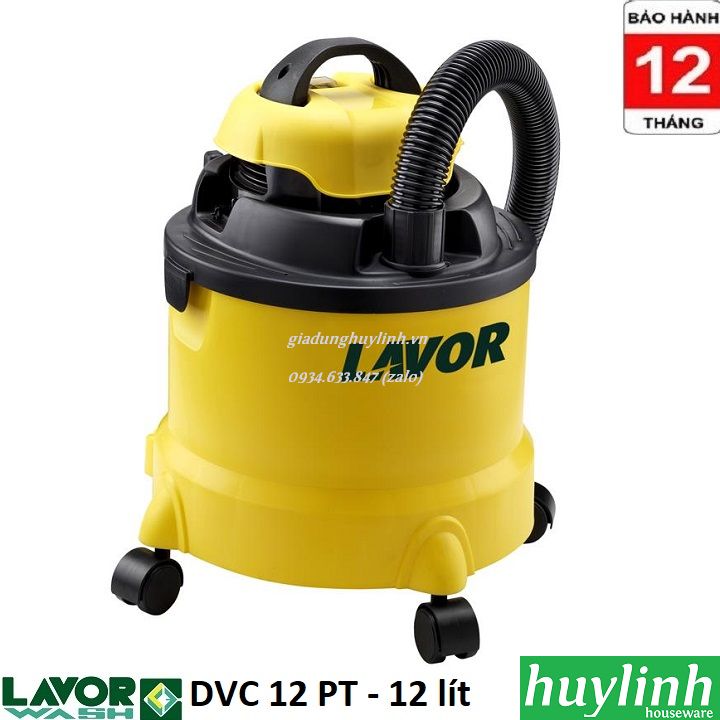 Máy hút bụi khô và ướt lavor dvc 12 pt - 12 lít