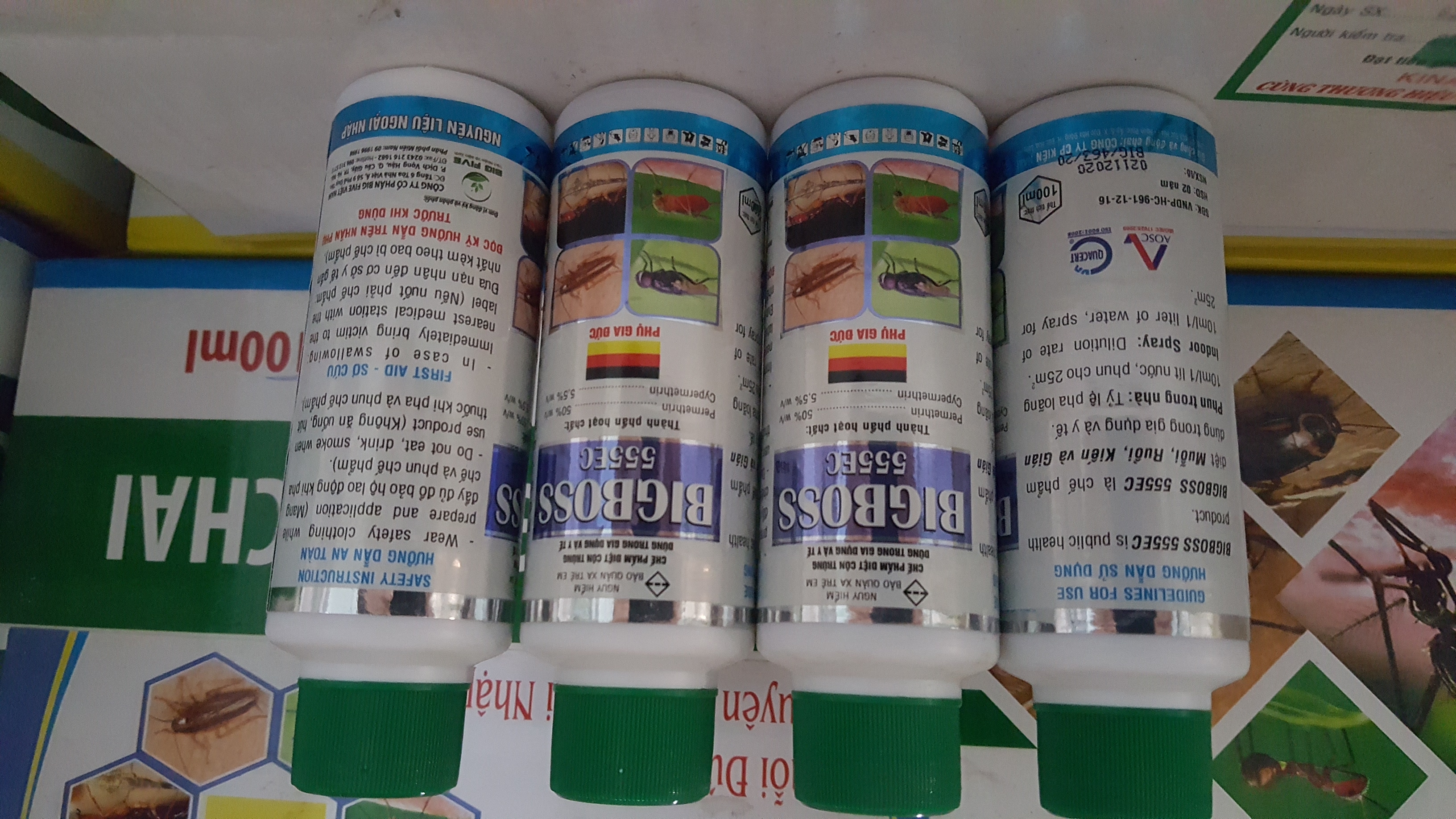 Thuốc diệt muỗi BIGBOSS 555EC (chai 100ml)