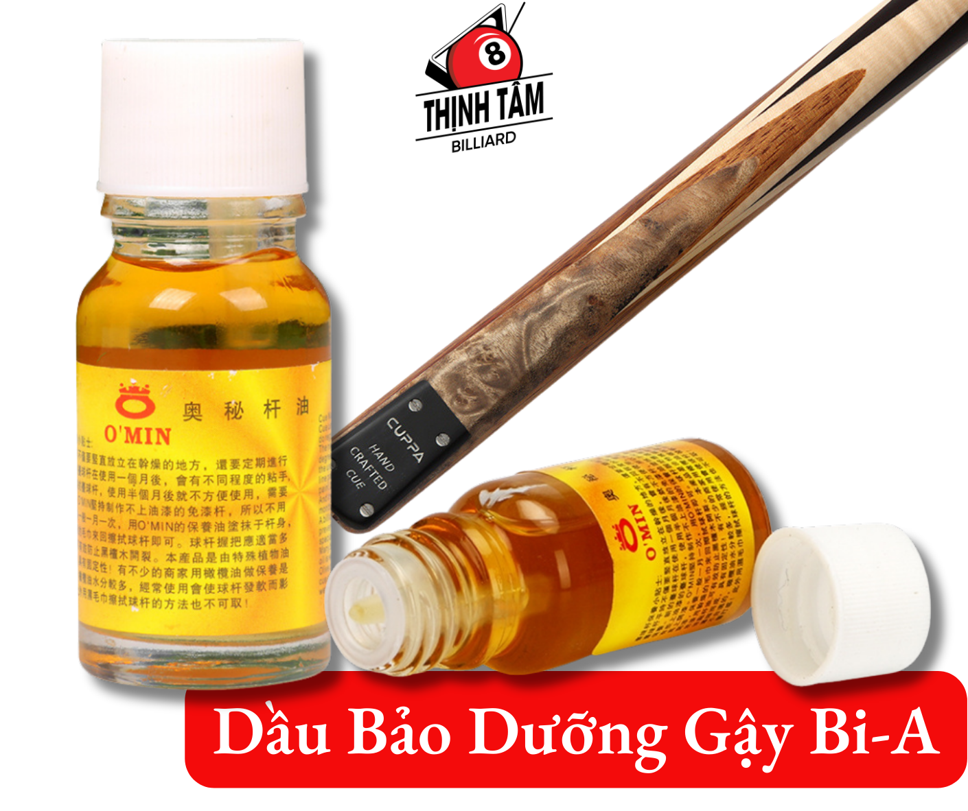 Dầu bảo dưỡng gậy bida, bảo vệ cơ bi-a, làm bóng đồ gỗ, chống cong vênh