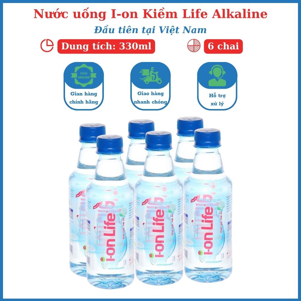 Freeship toàn quốc Nước uống I-on Life kiềm Alkaline 6 chai dung tích