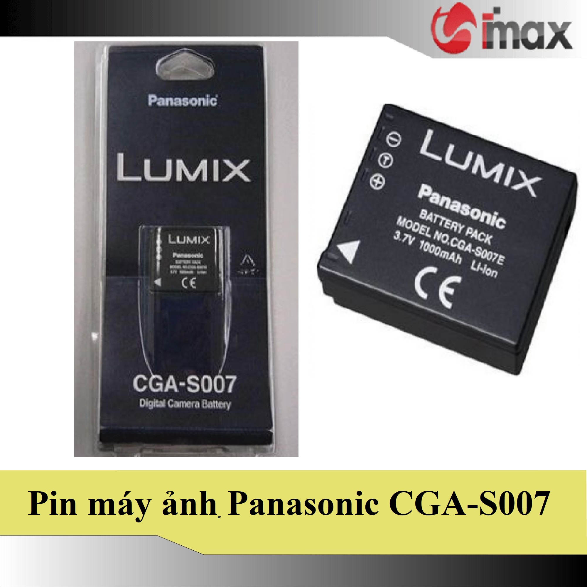 Pin thay thế pin máy ảnh cga-s007 - hàng nhập khẩu