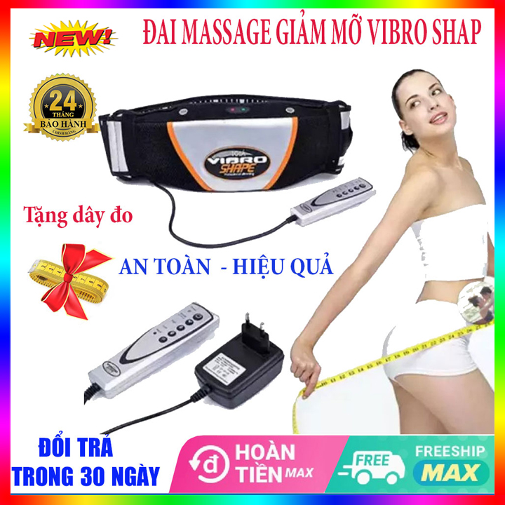 Máy mát xa giảm mỡ bụng, Đai mát xa bụng giảm mỡ, Đai Massage Rung Nóng Giảm Mỡ Bụng Và Toàn Thân Hiệu Quả - Bảo Hành 12 Tháng