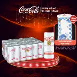 [SIÊU SALE ] Thùng/Lốc 24 Lon Nước Ngọt Giải Khát Có Ga Coca-Cola Plus (Foshu) 320ml/Lon Sale 8.8 Coca-Cola Chính Hãng_LD
