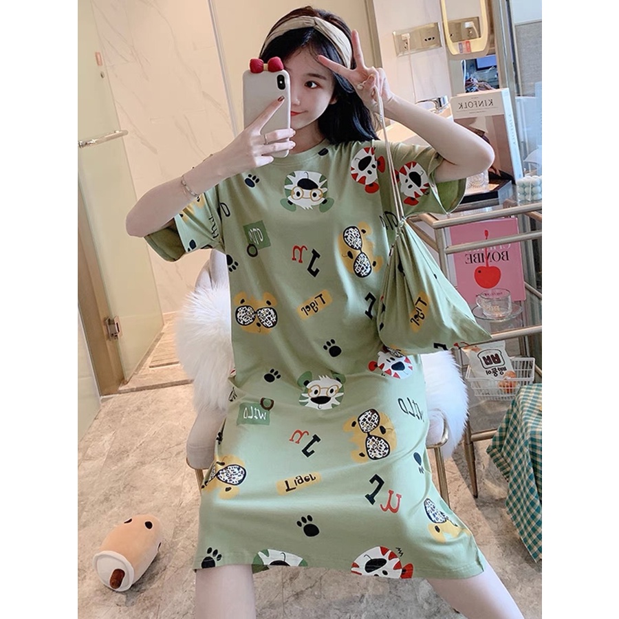 Váy bầu mùa hè, váy nữ mùa hè dáng xuông -