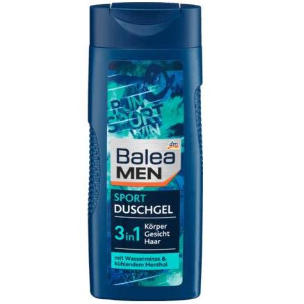 Gel tắm gội nam Balea Men Sport Duschgel 3in1 với hương thơm quyến rũ