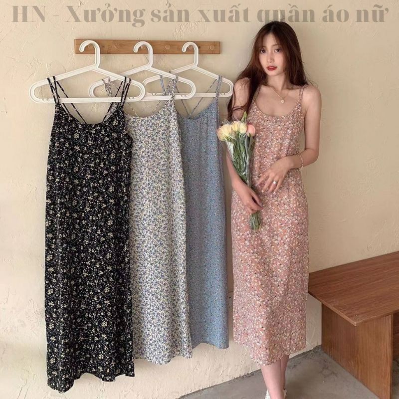 VÁY 2 DÂY HOA NHÍ SIÊU XINH