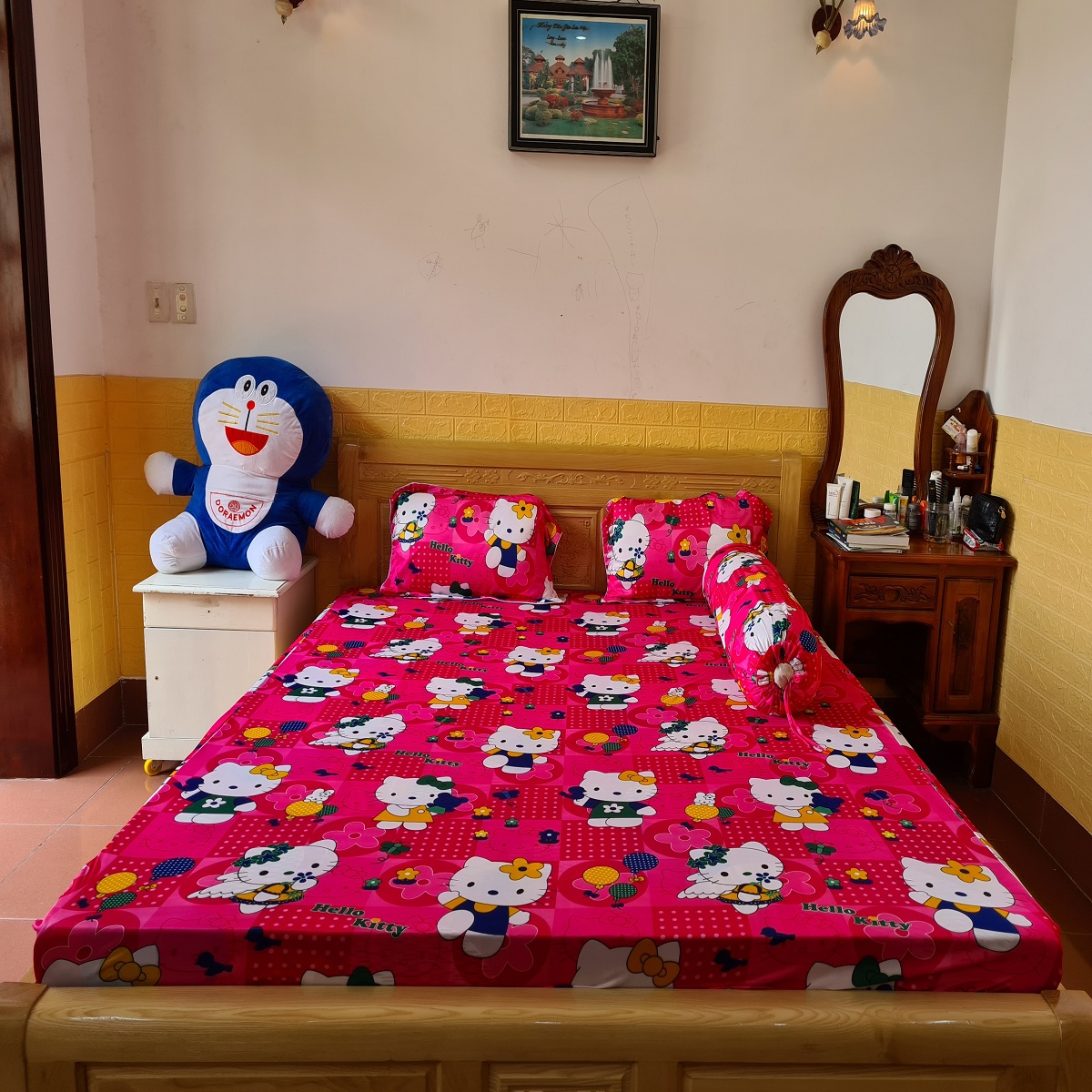 Bộ drap thun lạnh cao cấp 4 món 1m8x2m tl20