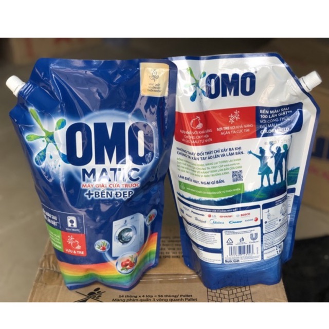 Túi Nước giặt OMO Matic Bền Đẹp Cửa Trước 2.0kg