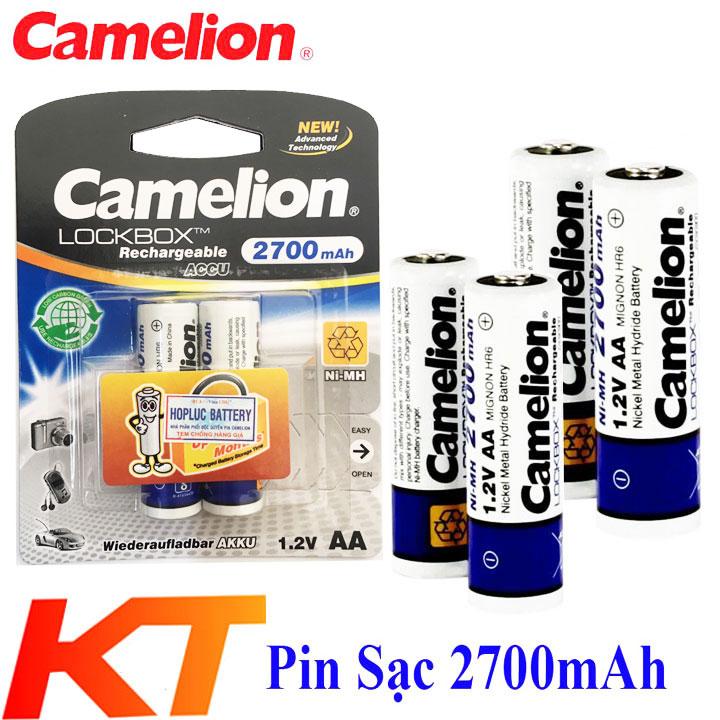 [HCM]4 VIÊN PIN SẠC AA 2700MAH CAMELION CHÍNH HÃNG