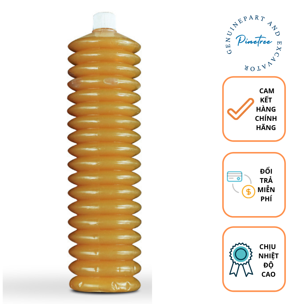 Mỡ sâu, mỡ bò chịu nhiệt cao cấp Rhinoceros 1 tuýp 400gr, mỡ vàng tiện lợi, sạch sẽ, tiết kiệm, đa năng, dễ sử dụng,