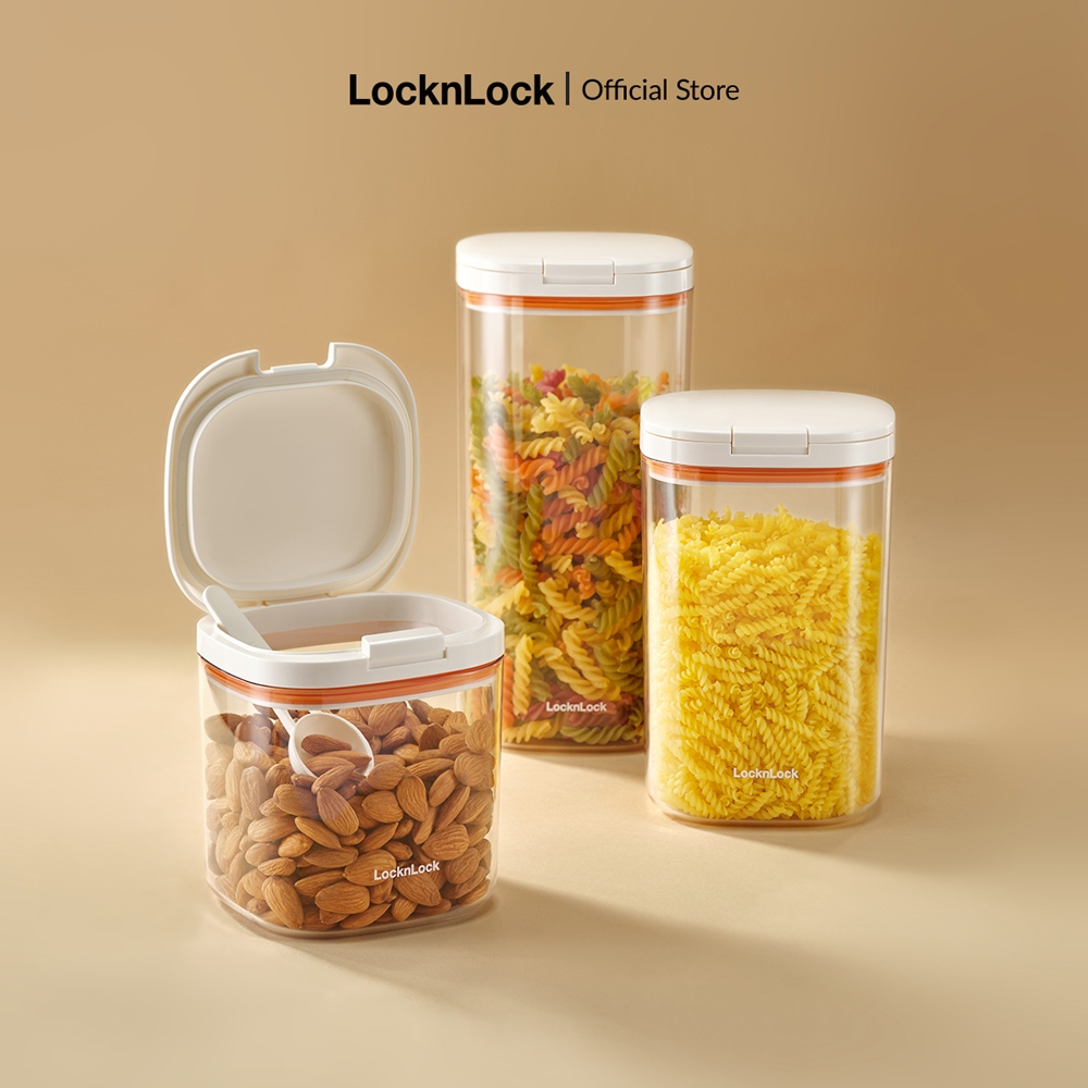 Hũ đựng thực phẩm kèm muỗng LocknLock Food One Touch Canister HTE