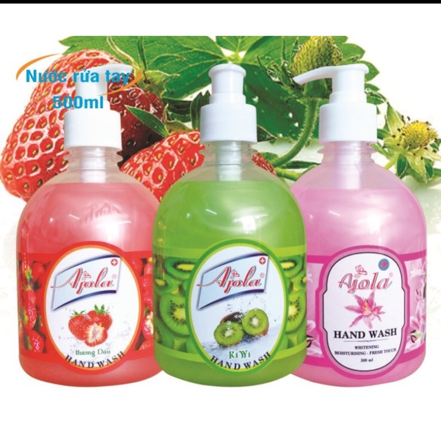 [HCM]Nước rửa tay ướt AJola Lily 500ml geld rửa tay khô nước rửa tay
