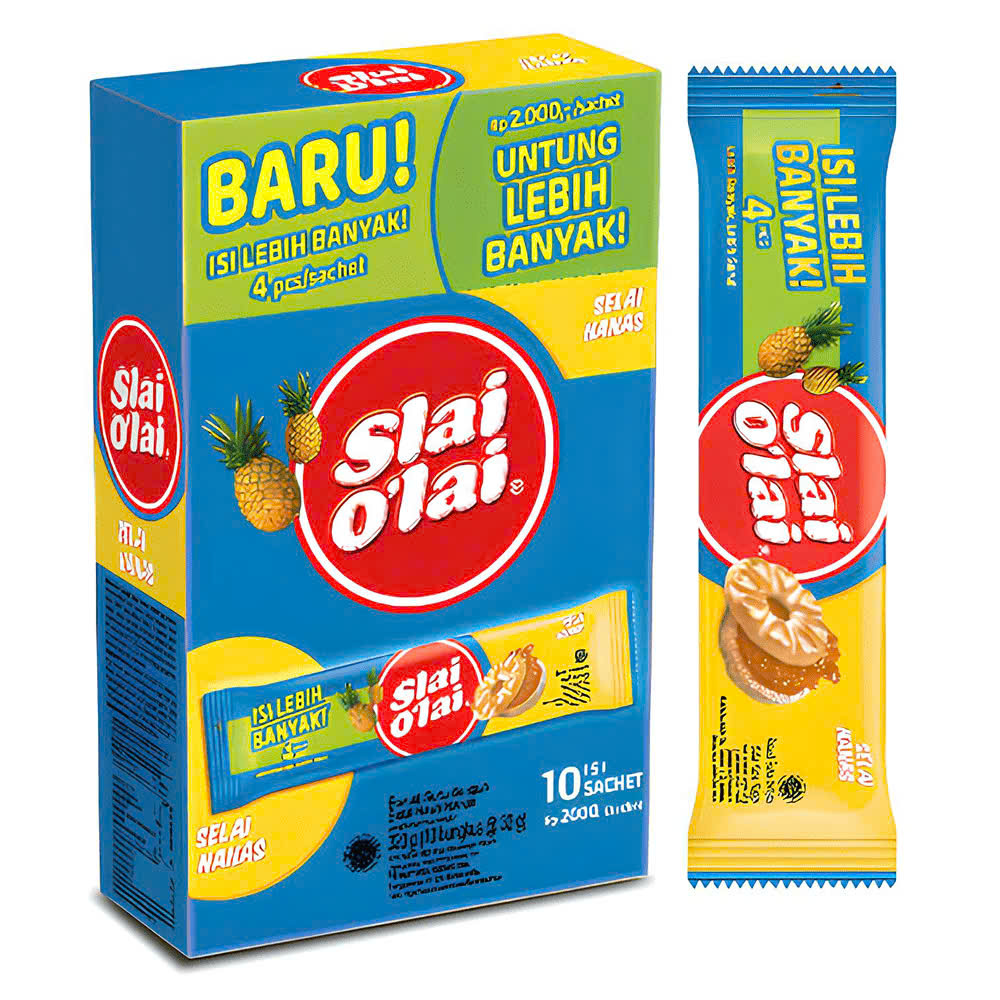 Combo 2 Hộp Bánh Quy Nhân Mứt trái cây Slai O’lai Hộp 320g - giao vị ngẫu nhiên