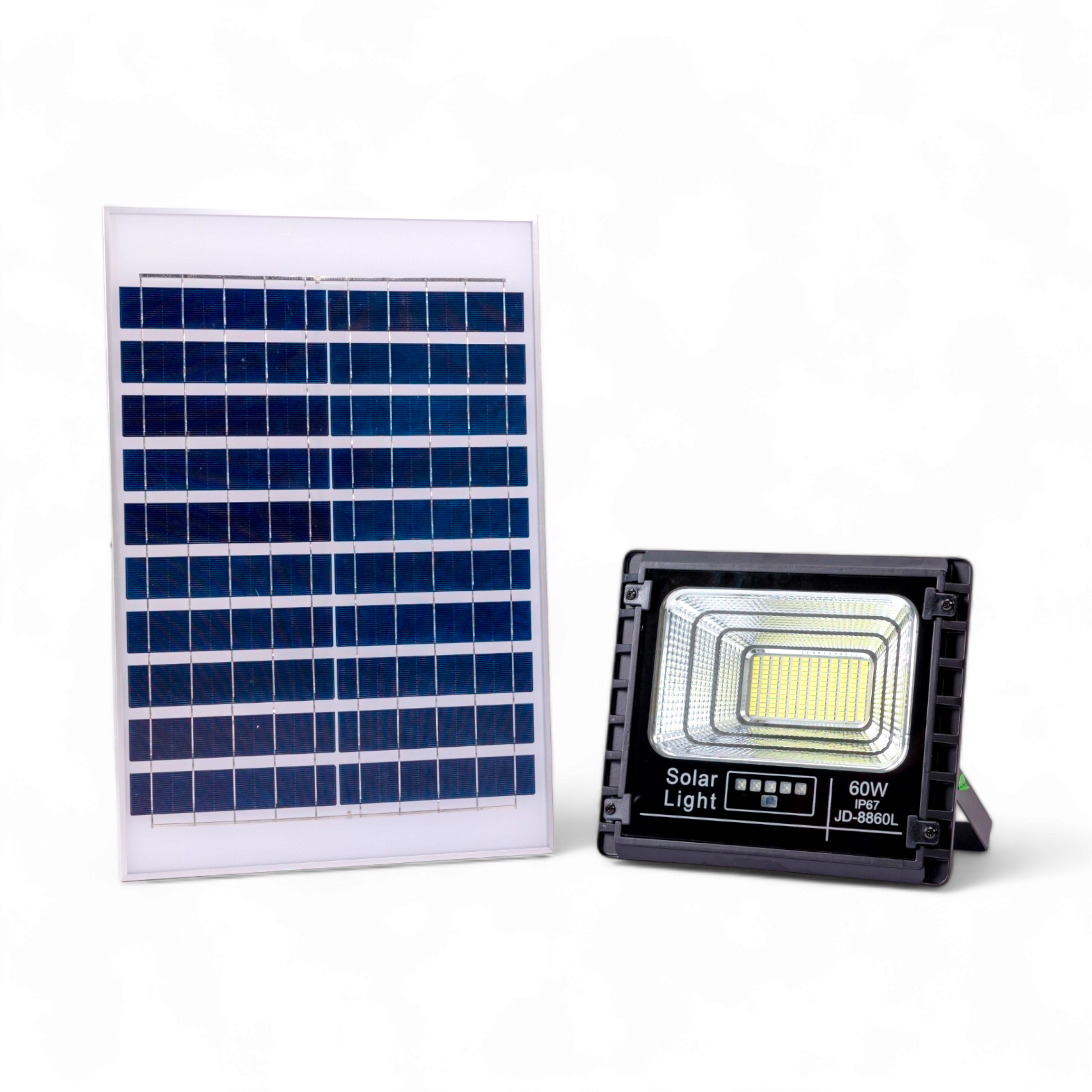 Đèn năng lượng mặt trời chính hãng Jindian JD công suất 60W 100W 200W 300W cao cấp, chống nước, vỏ nhôm