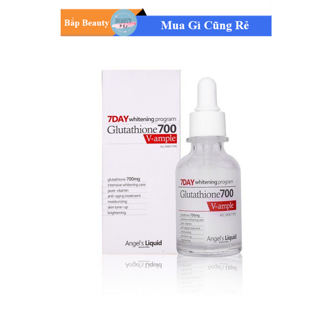 Huyết Thanh Trắng Da Angel's 7day Whitening Program Glutathione 700 V-ample Hàn Quốc (chai 30ml)