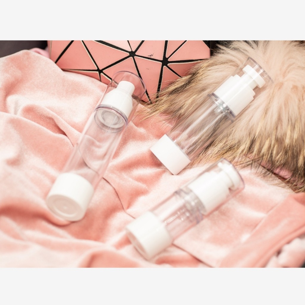 Chai lọ nhựa hút chân không 15ml - chai nhựa pet - vỏ chai lọ mỹ phẩm - chai nhựa chiết mỹ phẩm cao cấp