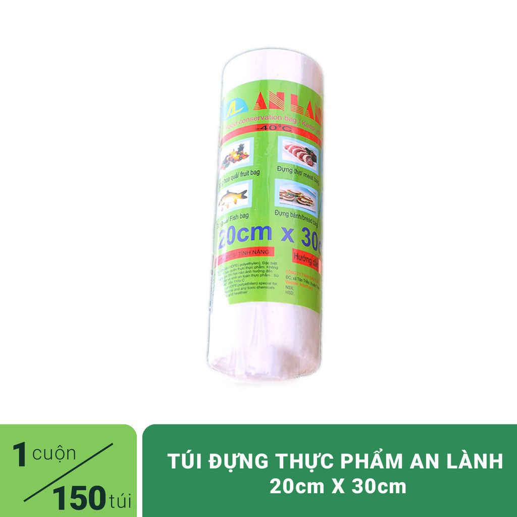 🌞 Cuộn 150 túi đựng thực phẩm An Lành kích thước 20x30cm.x250G