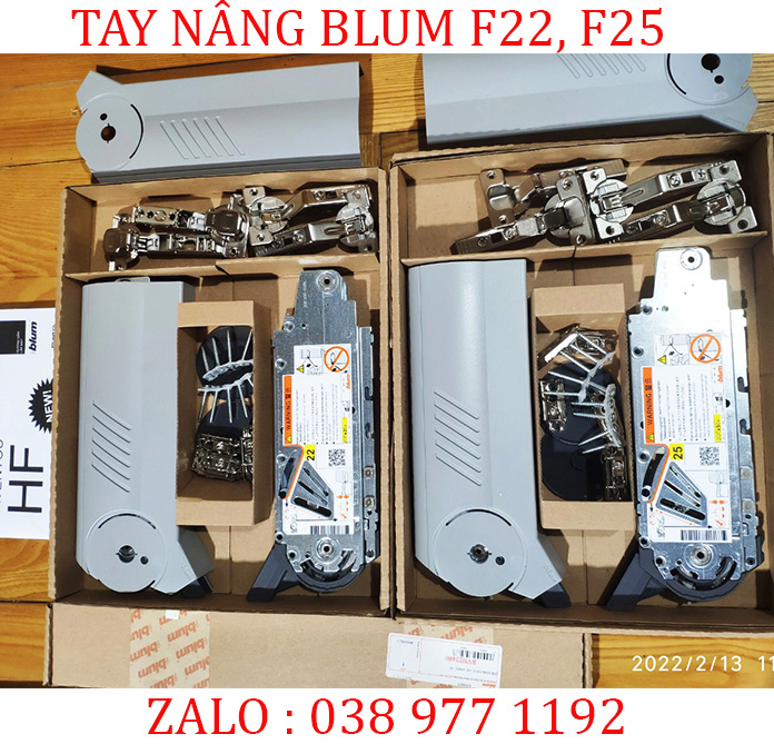 Tay Đẩy Thủy Lực blum, Tay Nâng Tủ Bếp BLUM, Sử Dụng Làm Tay Nâng Cánh Tủ Bếp, BLUM AVENTOS HF22,HF25