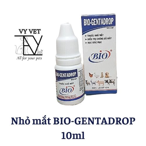 Nhỏ mắt bio-gentadrop cho chó mèo 10ml