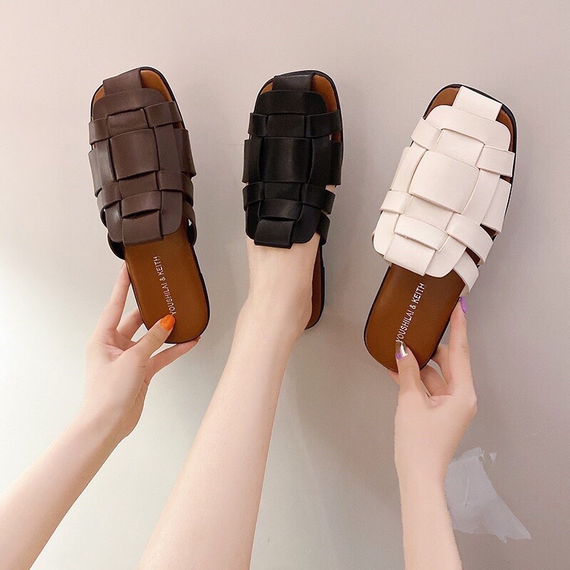 Sục rọ dây đan mẫu mới 2 màu đen và trắng đủ size kèm ảnh thật