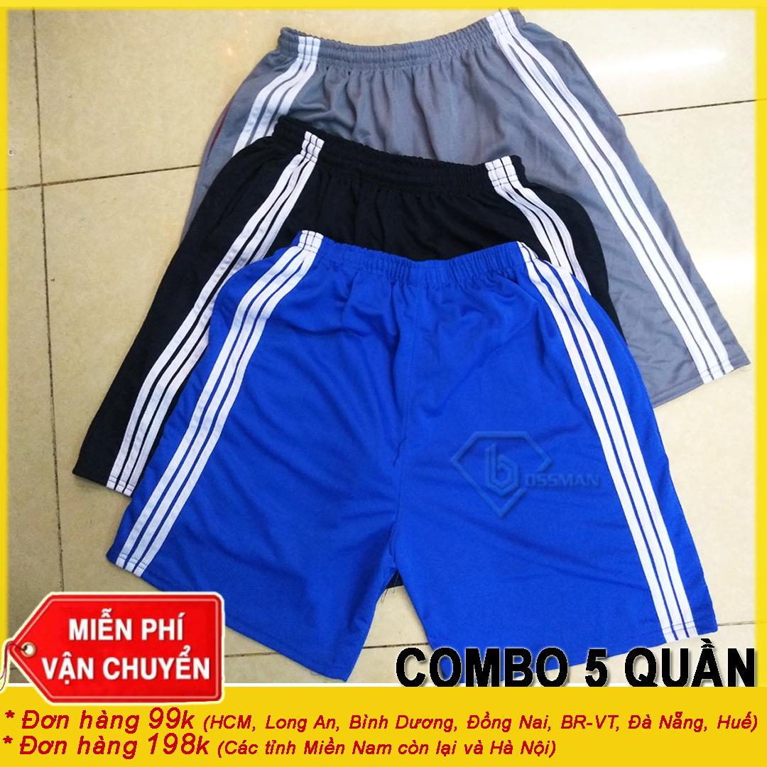 [HCM]COMBO 5 QUẦN ĐÙI THUN NAM 3 LINE