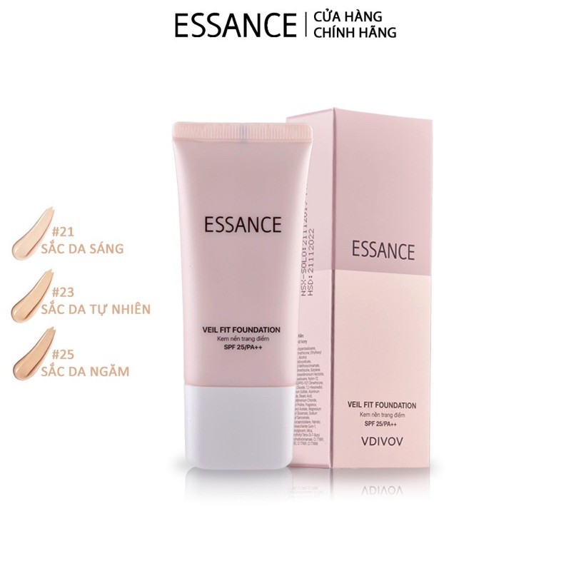 Kem nền Essance - Veil Fit Foundation SPF25 PA++ 30g cam kết sản phẩm đúng mô tả chất lượng đảm bảo
