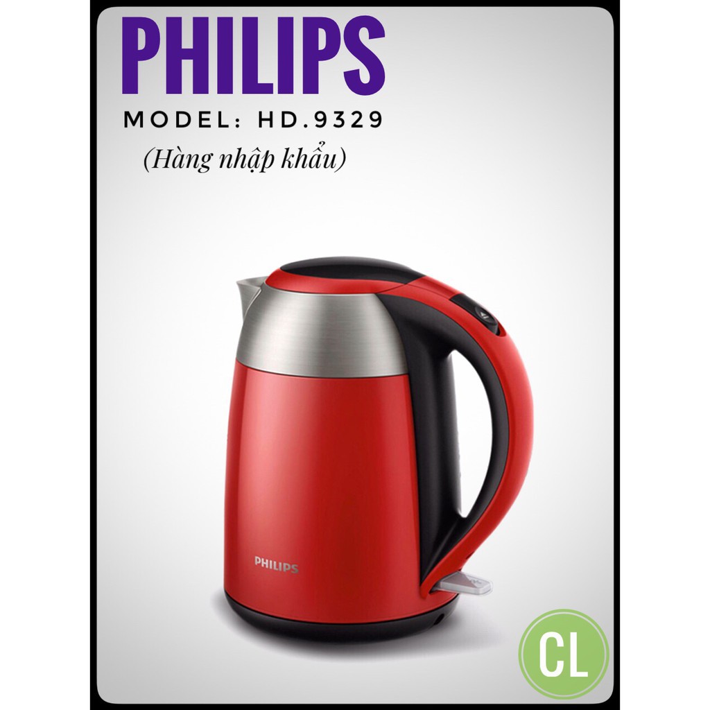Âm đun nước siêu tốc Philips HD9329 1,7l-Hàng nhập khẩu