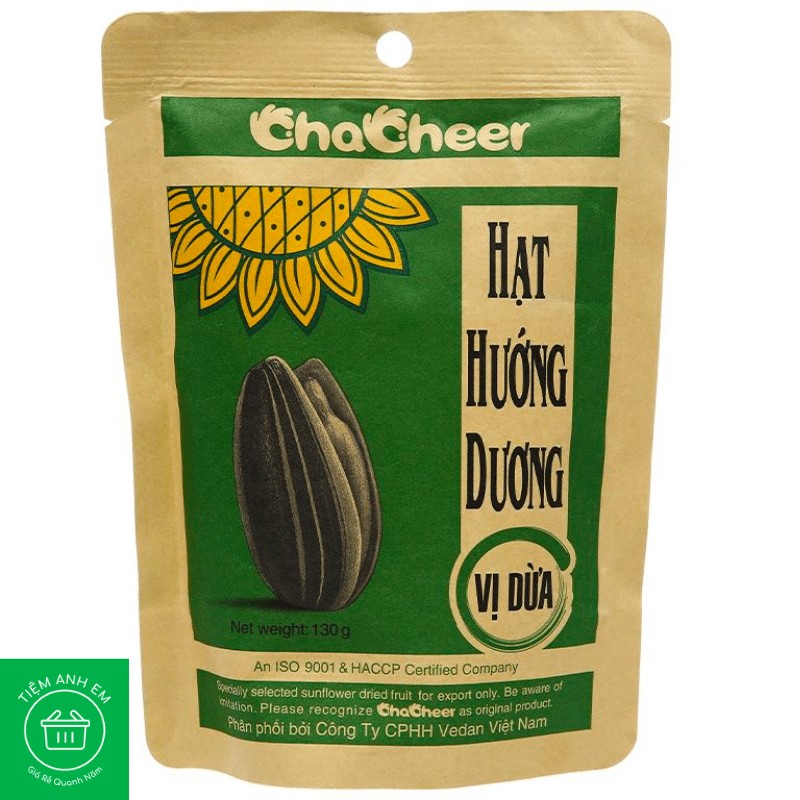 Hạt hướng dương vị dừa Chacheer gói to 130g